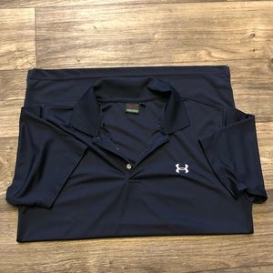 Black Short-Sleeved Under Armour Polo